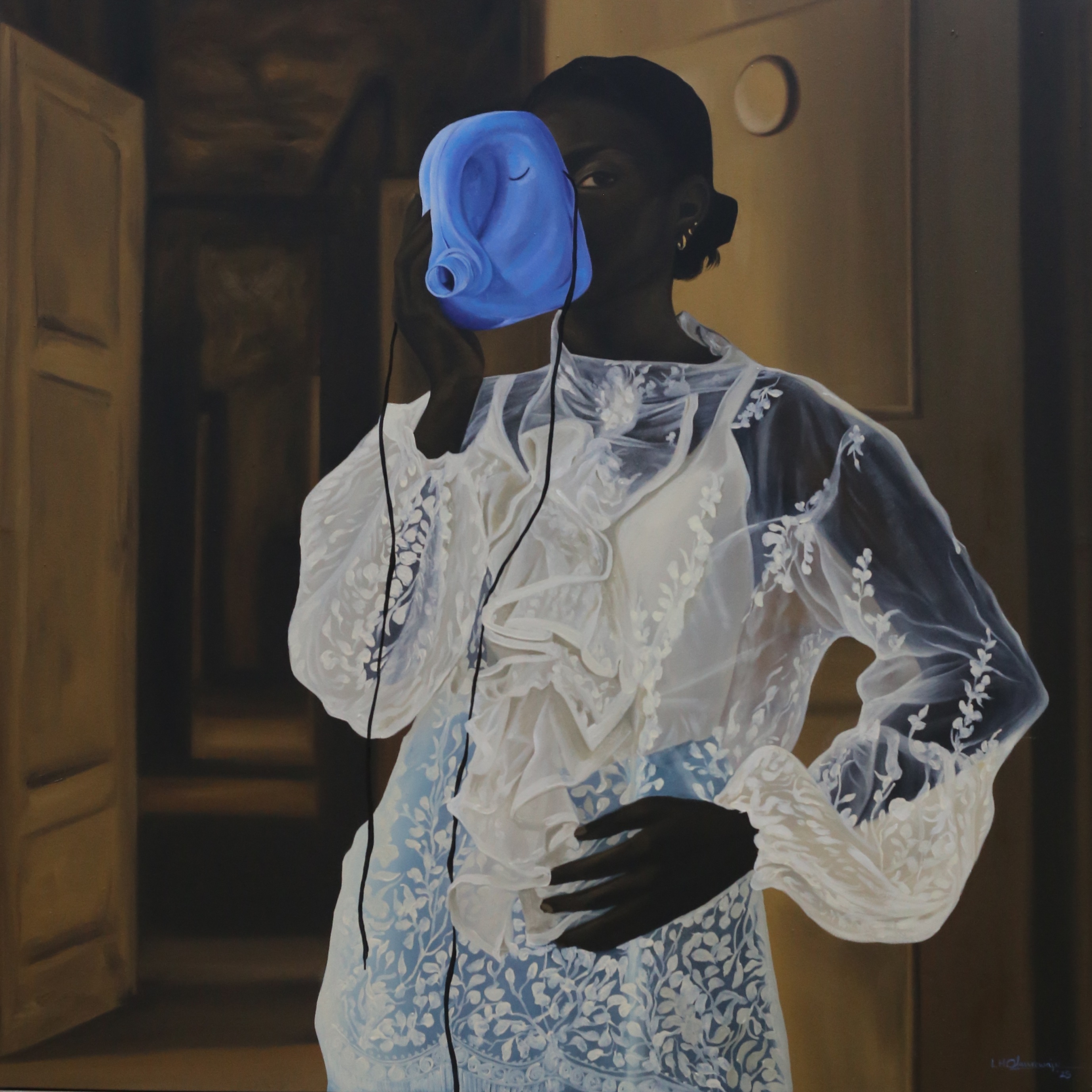 Quiet Struggle — contemporary painting collection by LH Olanrewaju