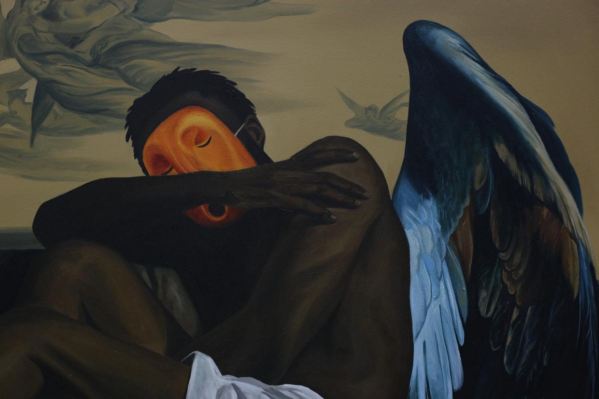 Ascension — Oil on canvas by LH Olanrewaju, 2025