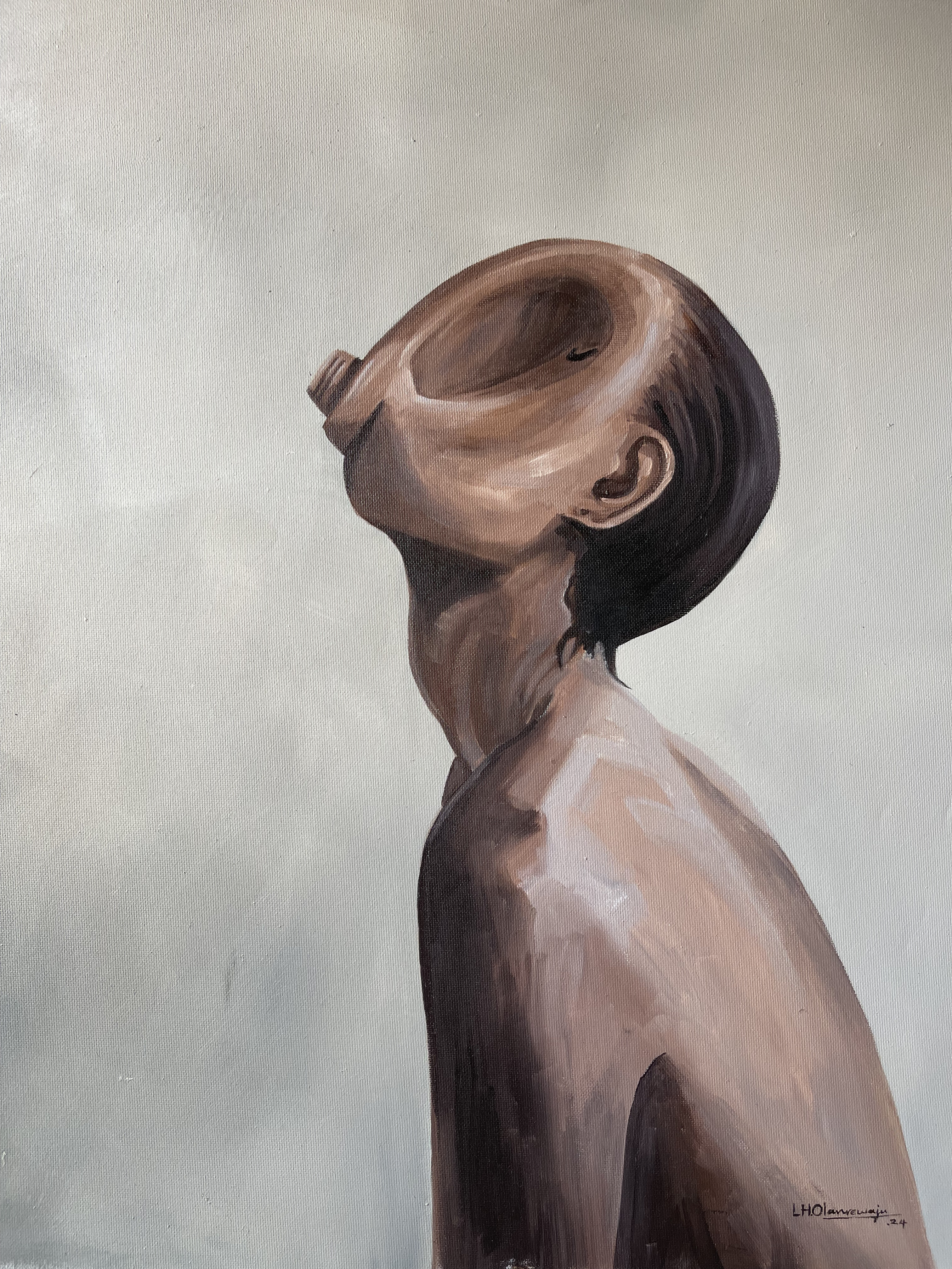Skyward — Oil on canvas by LH Olanrewaju, 2024
