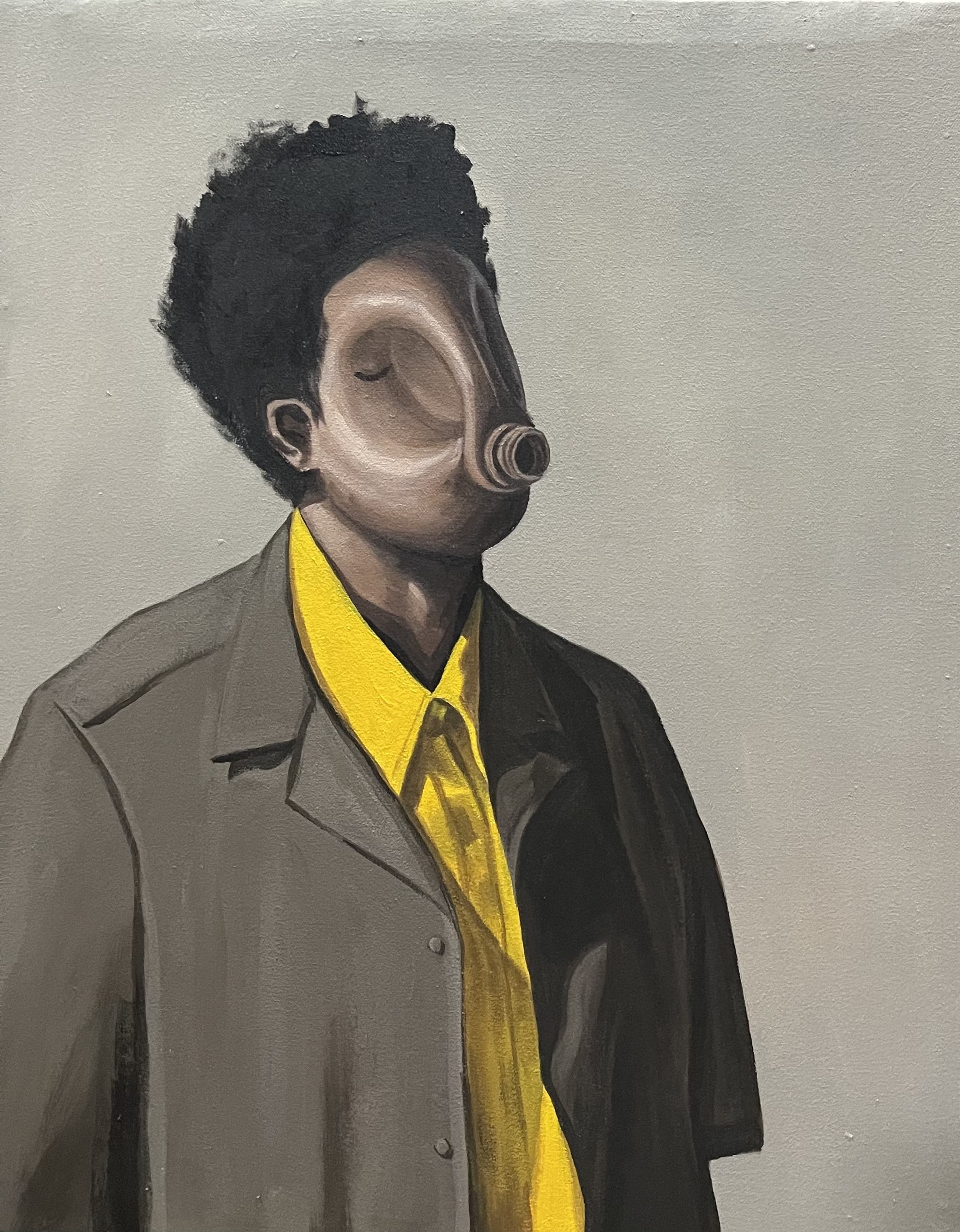 Yellow Jacket — Oil on canvas by LH Olanrewaju, 2024