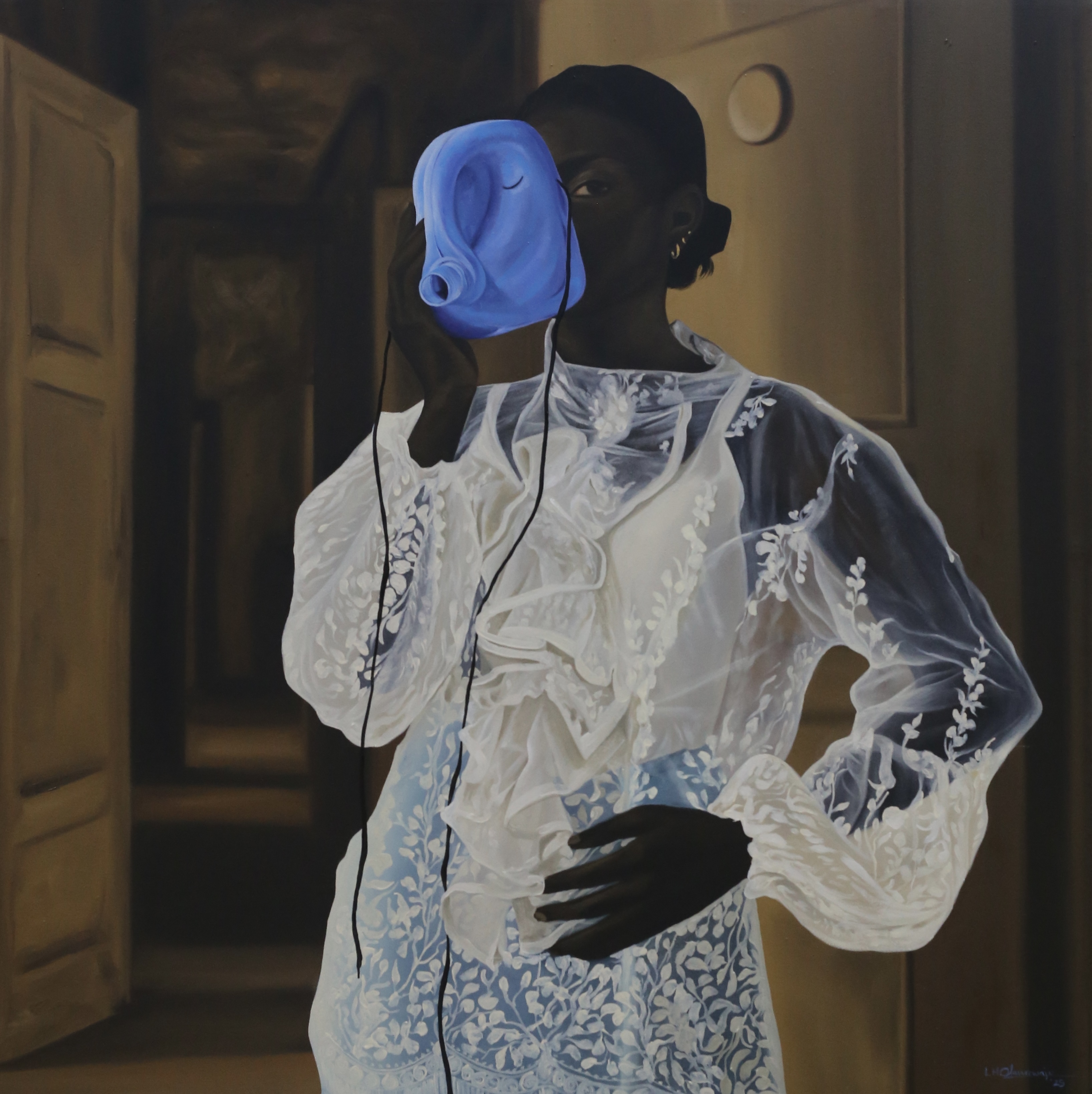 Dona II — Oil on canvas by LH Olanrewaju, 2025