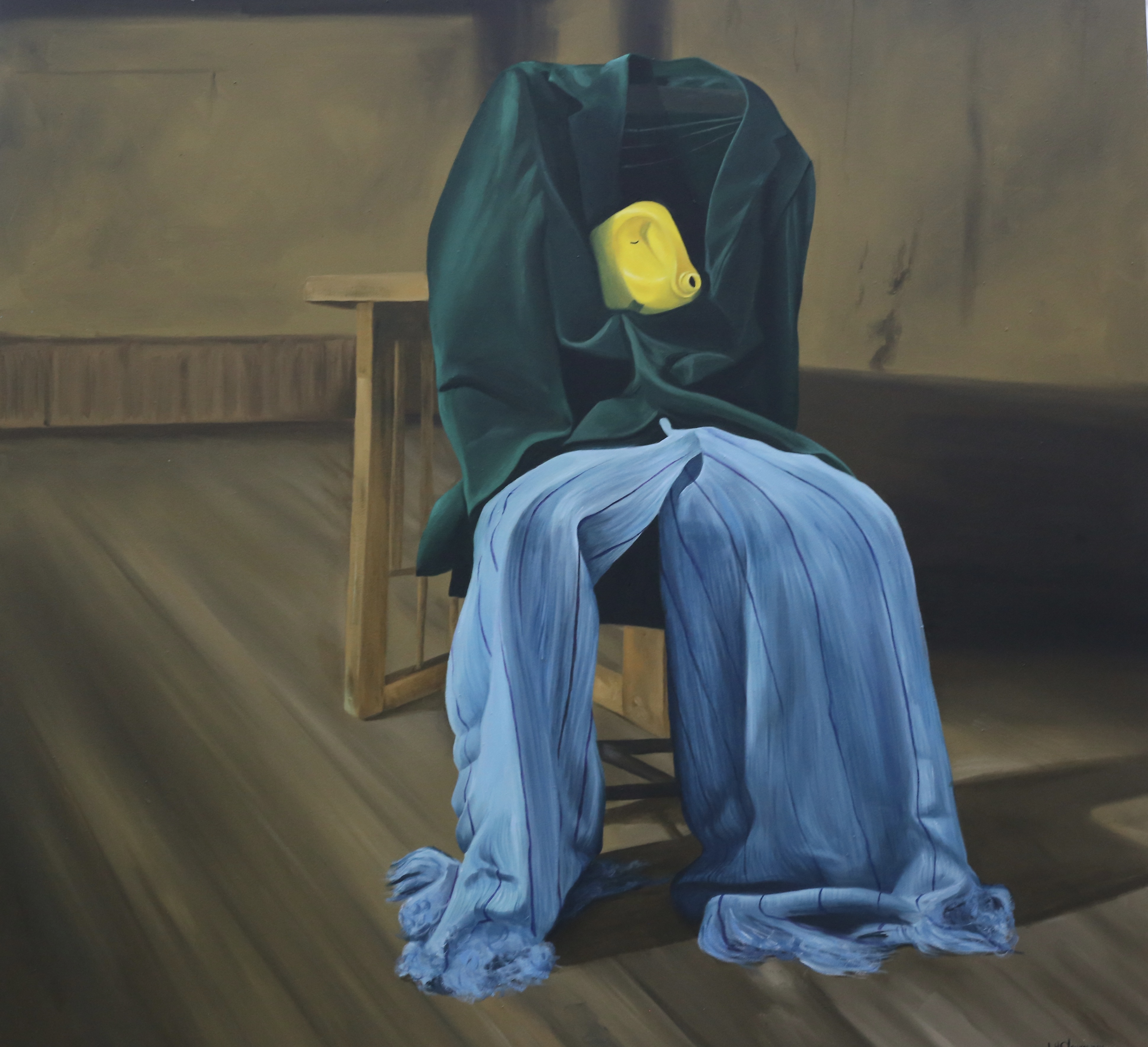 Untitled — Oil on canvas by LH Olanrewaju, 2025