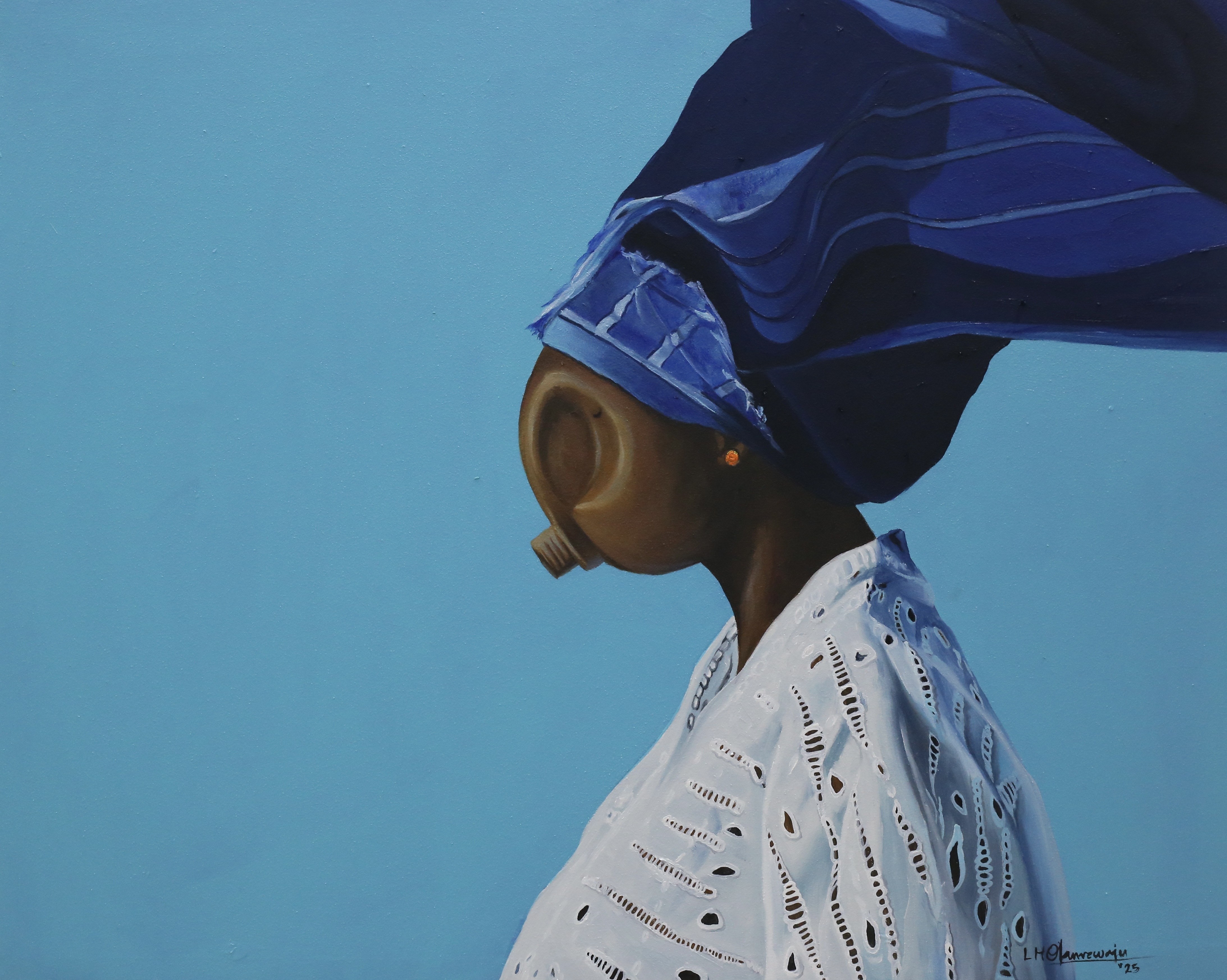 Untitled — Oil on canvas by LH Olanrewaju, 2025