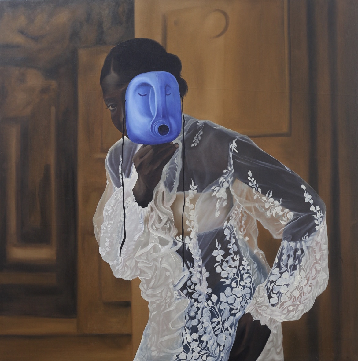 Dona IV — Oil on canvas by LH Olanrewaju, 2026