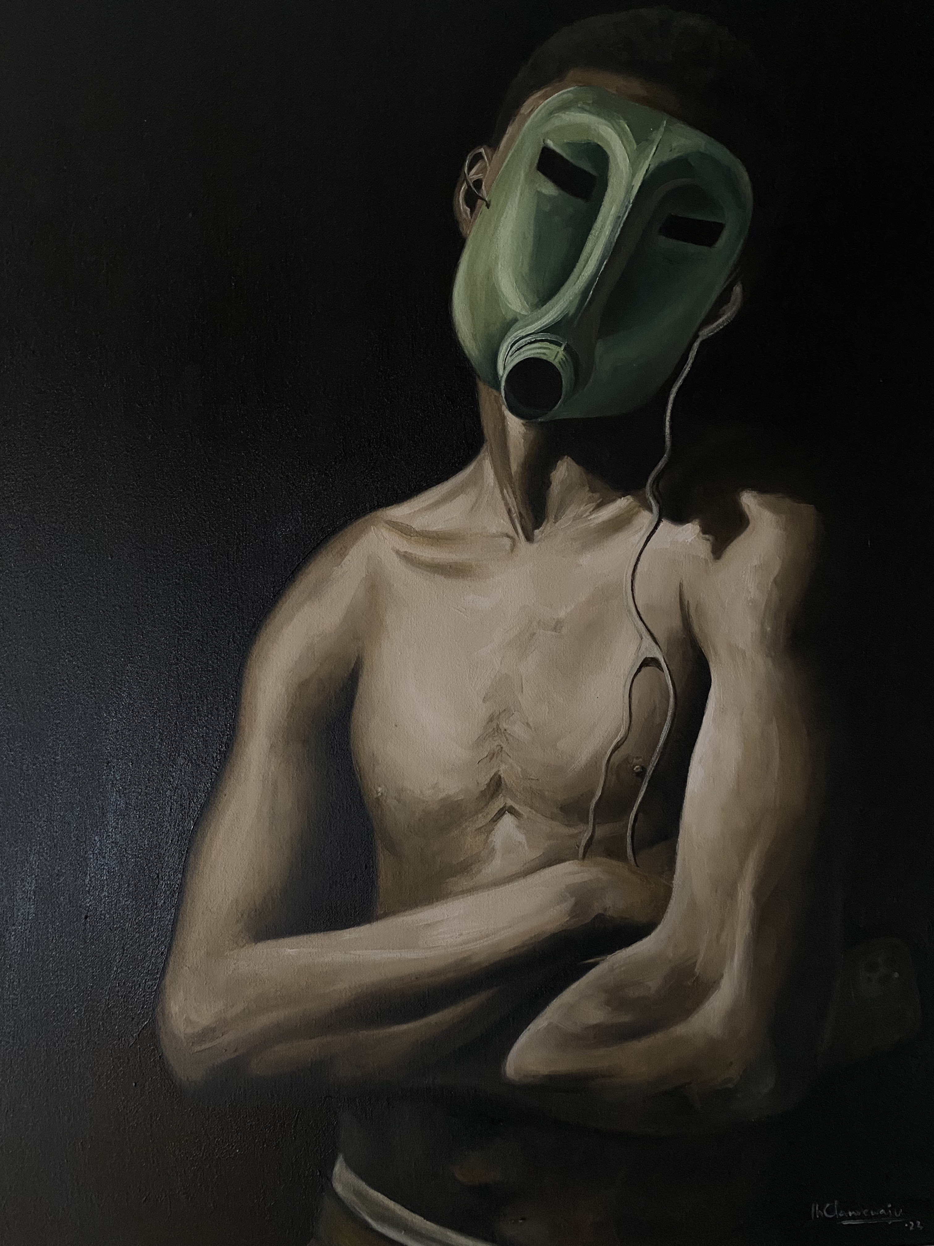 Untitled — Oil on canvas by LH Olanrewaju, 2024