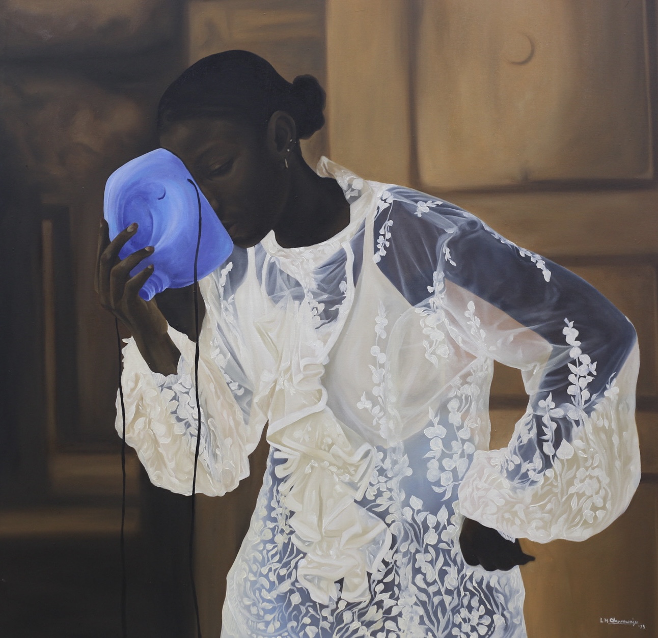 Dona III — Oil on canvas by LH Olanrewaju
