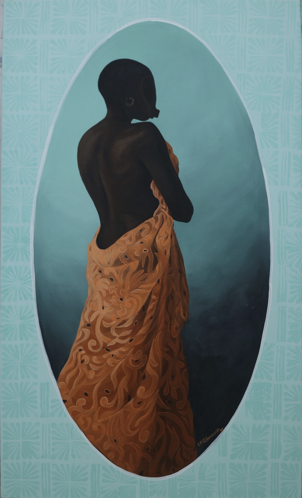 Untitled — Mixed media on canvas by LH Olanrewaju, 2026
