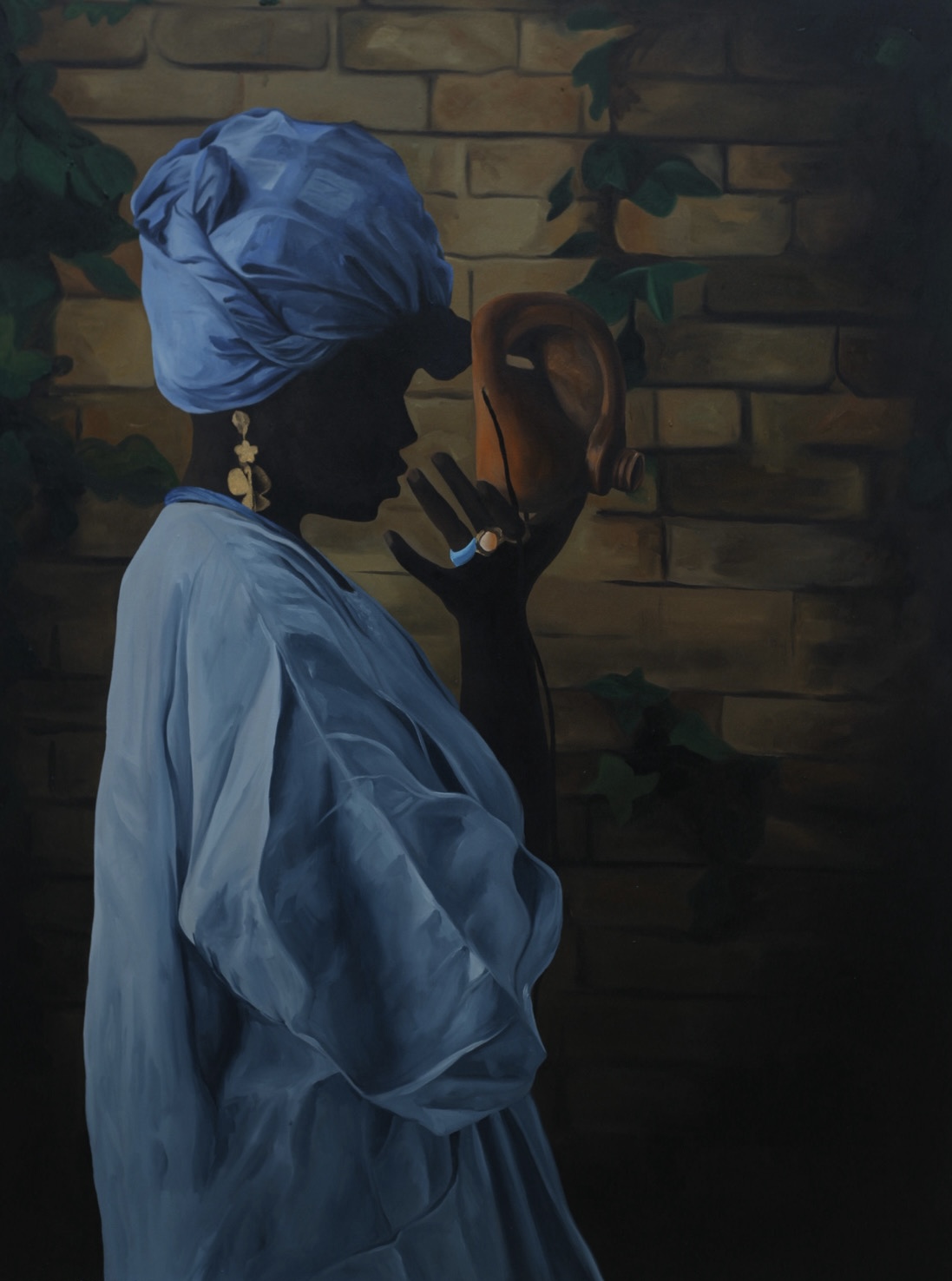 Untitled — Oil on canvas by LH Olanrewaju, 2025