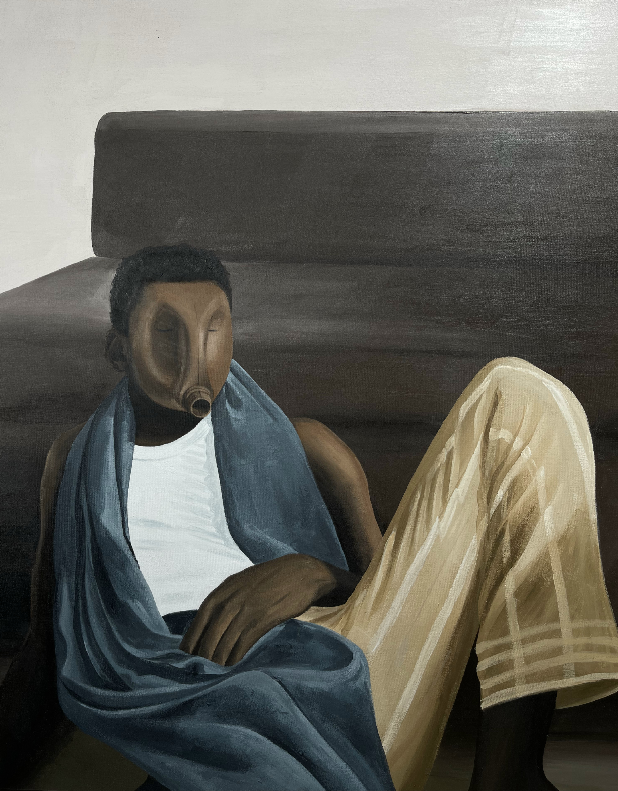 Echoes Within — Acrylic On Canvas by LH Olanrewaju, 2024