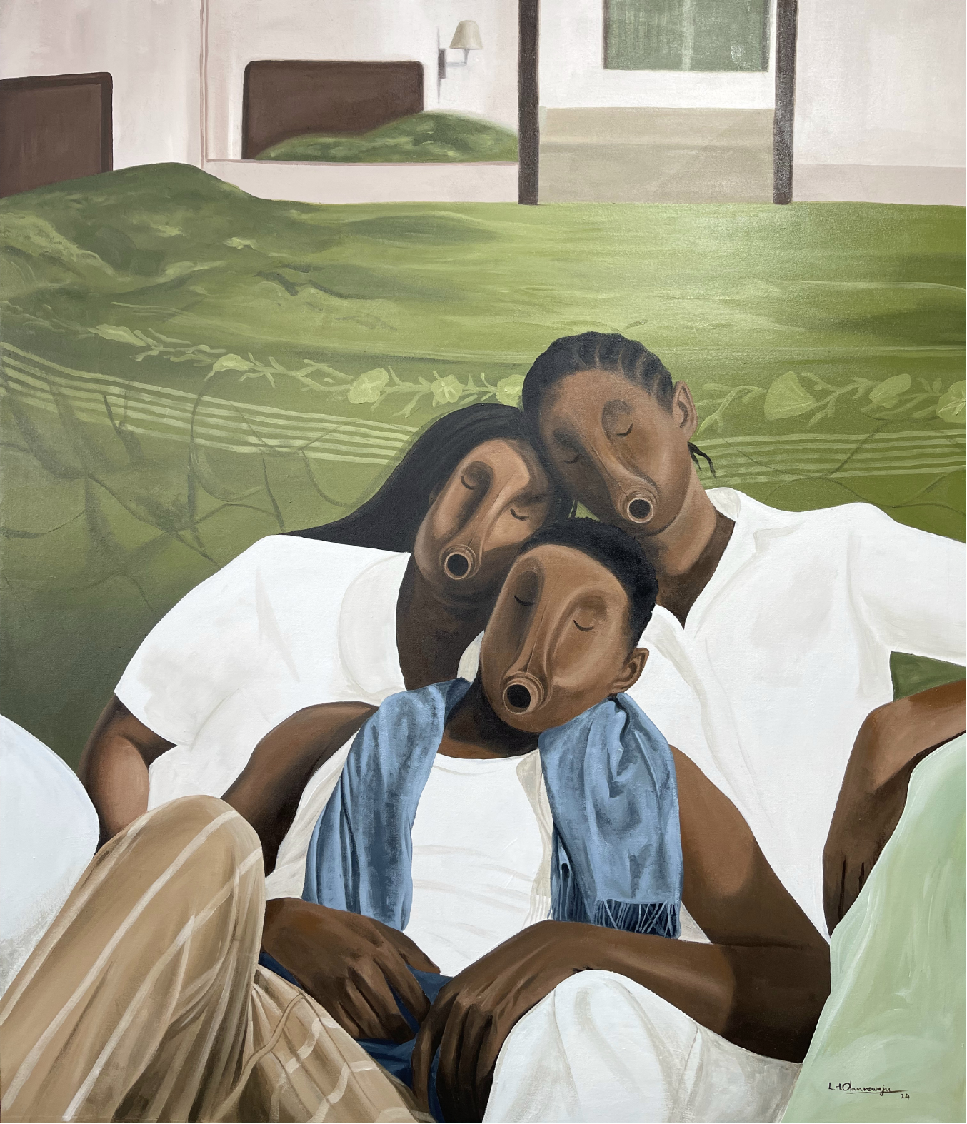 Whole Again — Acrylics On Canvas by LH Olanrewaju, 2024